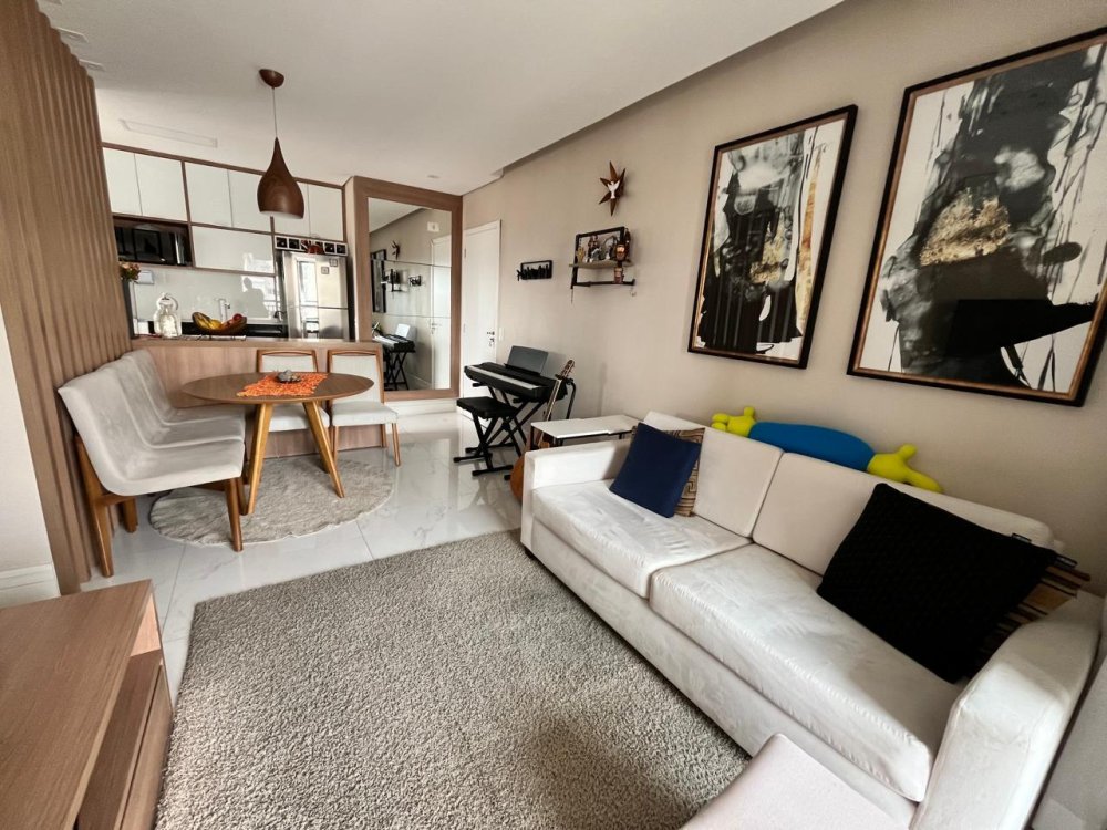 Sala com varanda gourmet 